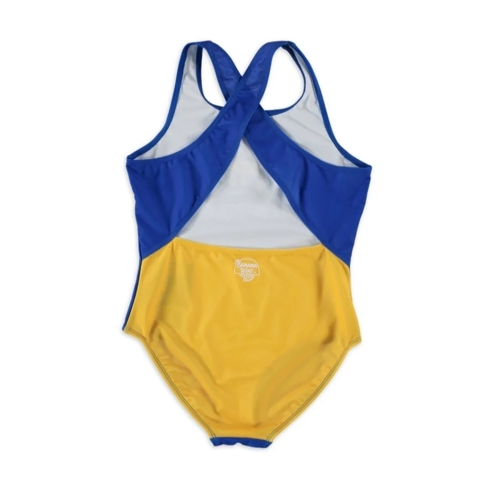 Banana Boat Crew Neck Bikini One Piece Swimsuit Size 7/8